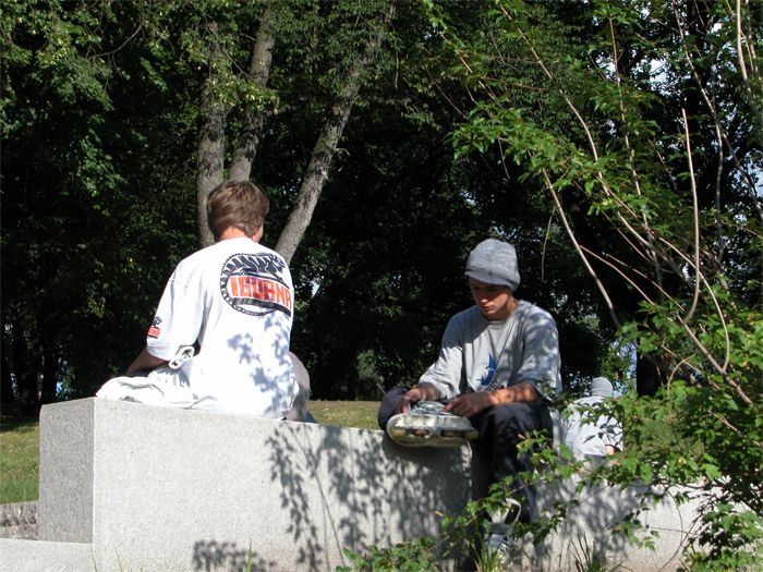 Отдых перед крутыми трюками