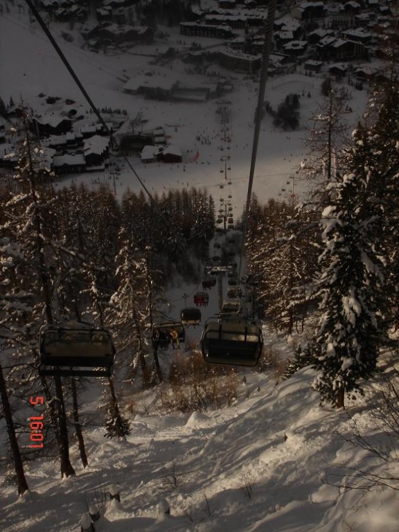 с подъёмника